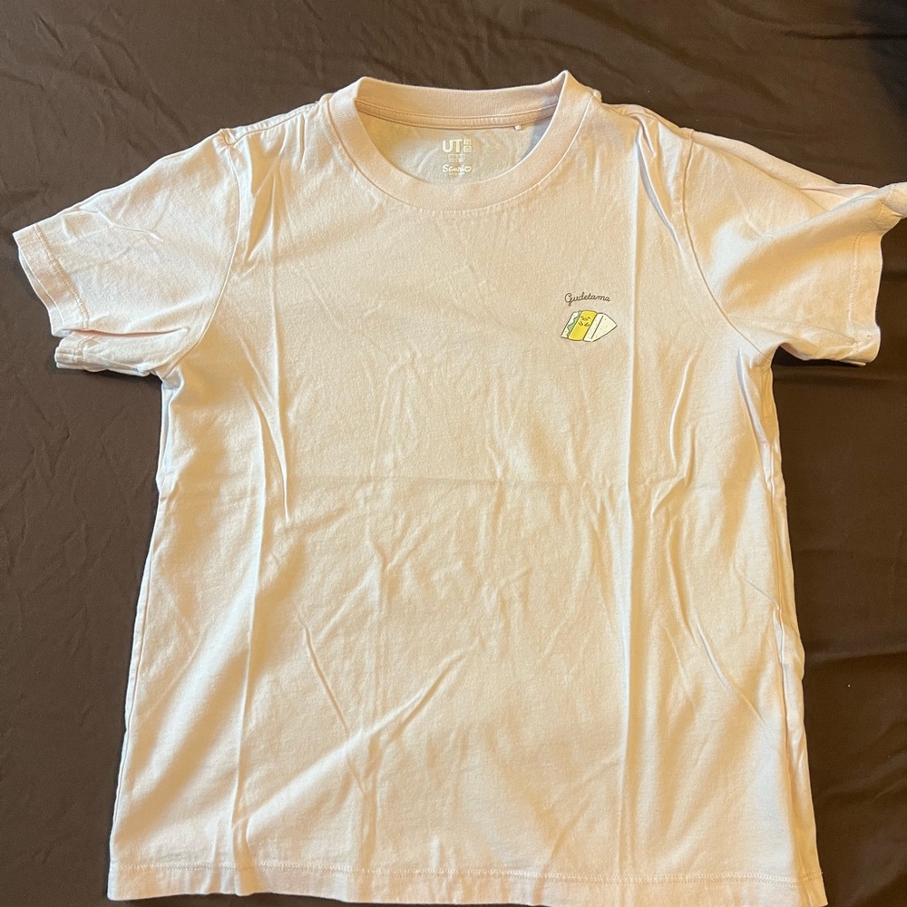 Uniqlo Gudetama Japanese Pink Short Sleeve Tee